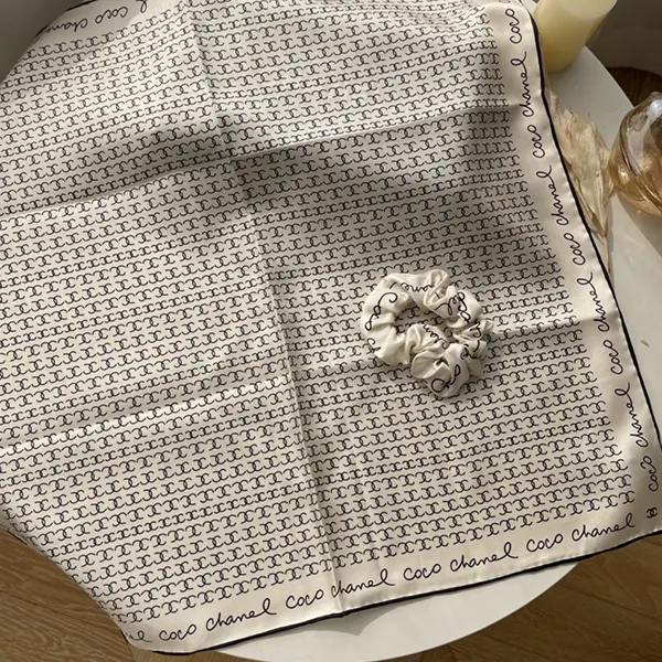 最新でオシャレ シャネル スカーフ CCロゴ シュシュセット shy00703