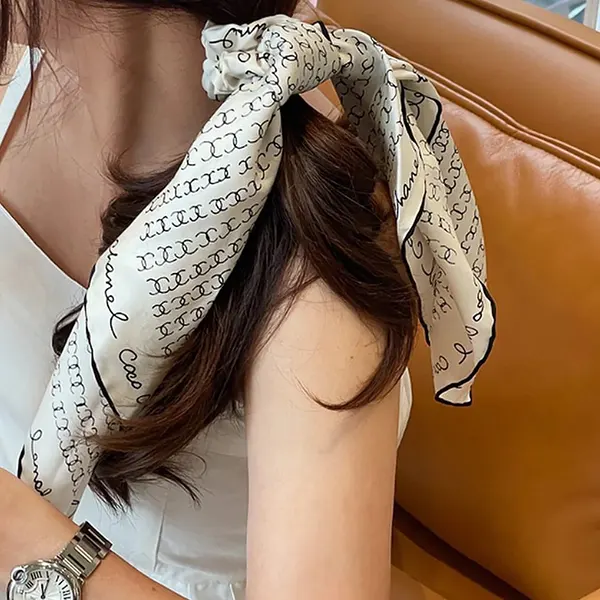 最新でオシャレ シャネル スカーフ CCロゴ シュシュセット shy00703