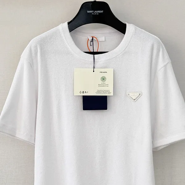 【シンプル/異素材】プラダ テリー Tシャツ スーパーコピー puu15921