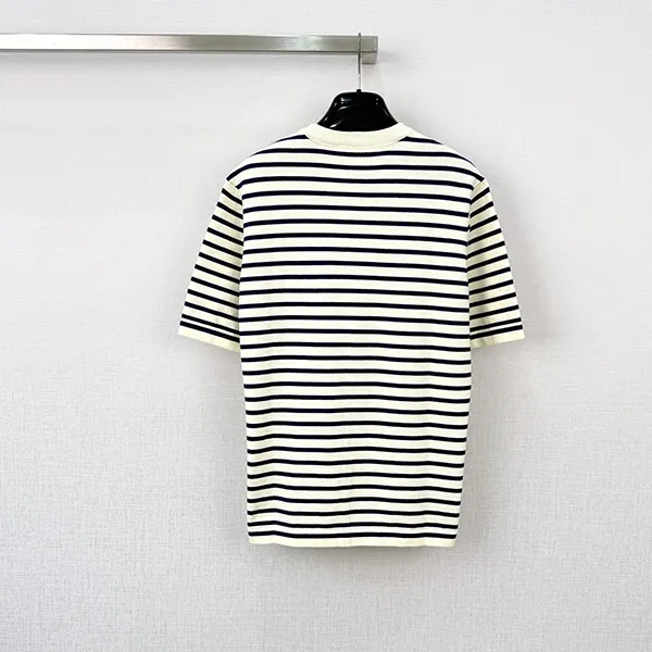 プラダ☆ストライプ柄 クルーネック Tシャツ スーパーコピー pua85602