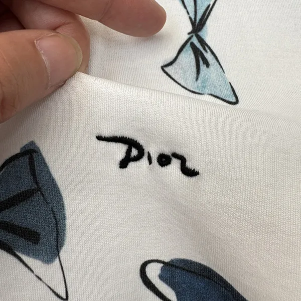 【映えるリボン柄】ディオール Dioriviera オーバーサイズ Tシャツ スーパーコピー 643T12A4506