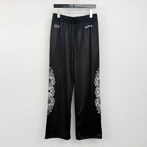 【クロムハーツ スーパーコピー】メッシュ バーシティパンツ ブラック Kur64261