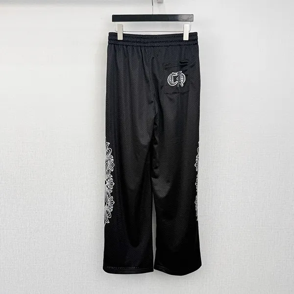 【クロムハーツ スーパーコピー】メッシュ バーシティパンツ ブラック Kur64261