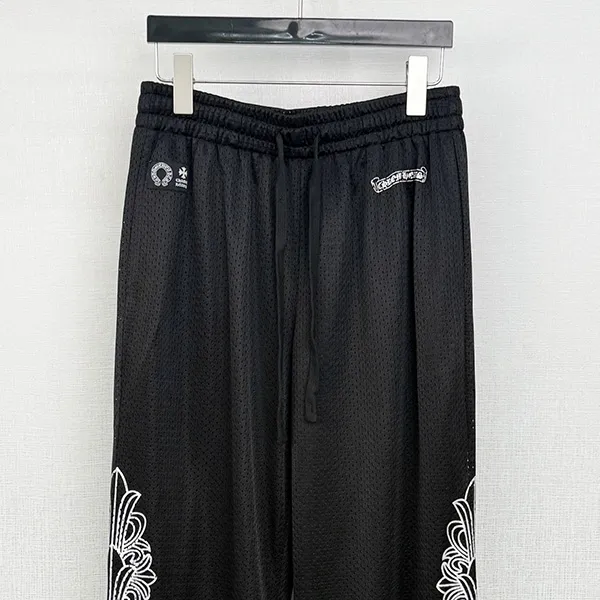 【クロムハーツ スーパーコピー】メッシュ バーシティパンツ ブラック Kur64261