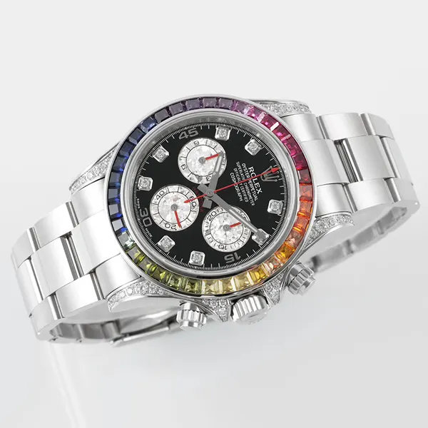 ロレックス 偽物 コスモグラフ デイトナ レインボー 時計 メンズ 116595rbow
