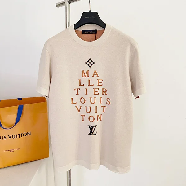 《大人カジュアル★》ルイヴィトン Tシャツ ジャガード ロゴ