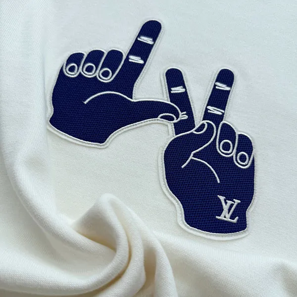 【お洒落LVハンドサイン】ルイヴィトン クルーネックTシャツ コピー