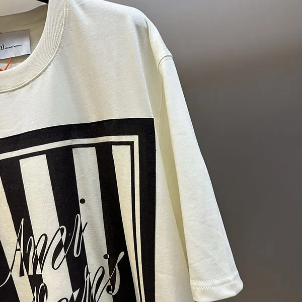 アミ パリス ストライプ Tシャツ スーパーコピー