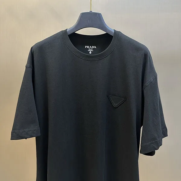 プラダ コットン Tシャツ コピー★ブラックUJN852_13CC