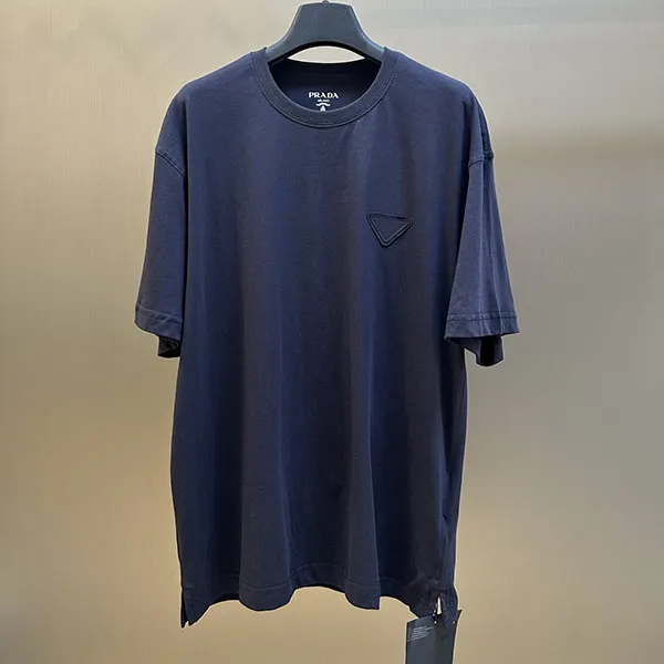 プラダ コットン Tシャツ スーパーコピー★ネイビー UJN852_13CC