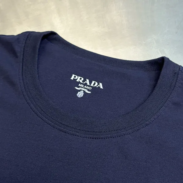 プラダ コットン Tシャツ スーパーコピー★ネイビー UJN852_13CC