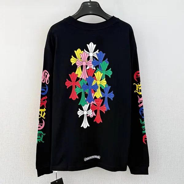 クロムハーツ マルチカラー クロス 長袖 Tシャツ