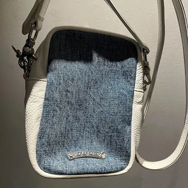 クロムハーツ TAKA MINI タカミニ セメタリークロス ショルダーバッグ デニム