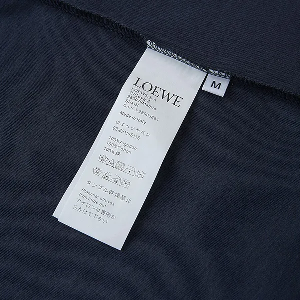 ロエベ ロゴ エンブロイダリーコットン Tシャツ