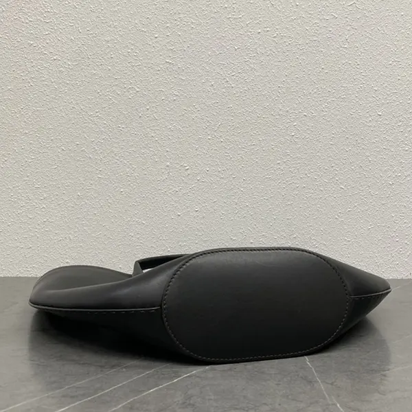 ザ・ロウ Alger レザー トートバッグ 偽物 ダークブラウン
