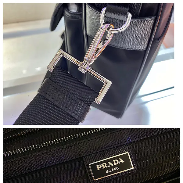 プラダ エクスプローラ Re-Nylon レザー トートバッグ