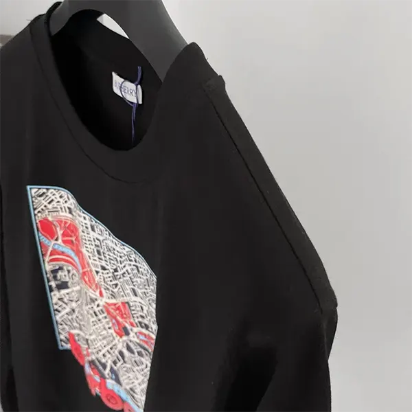 バーバリー ロングスリーブ ロンドンマップ コットンTシャツ スーパーコピー 81346691