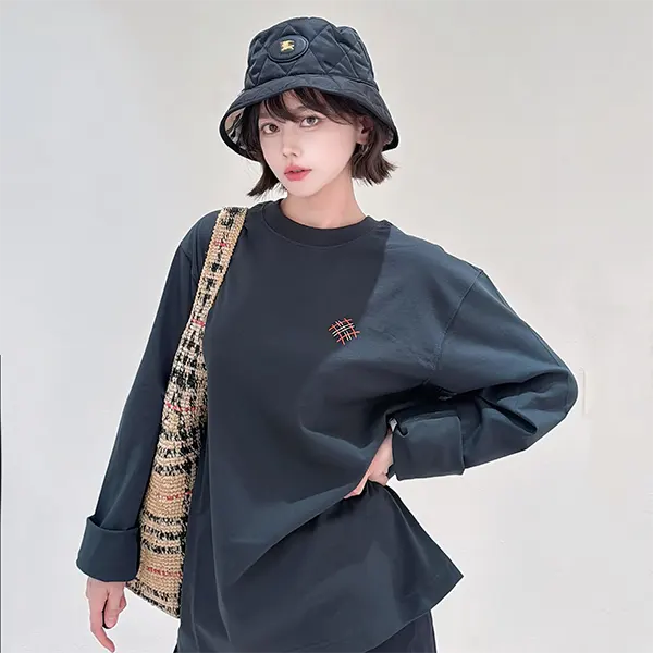 バーバリー ロングスリーブ ロゴ コットンTシャツ スーパーコピー 81326901