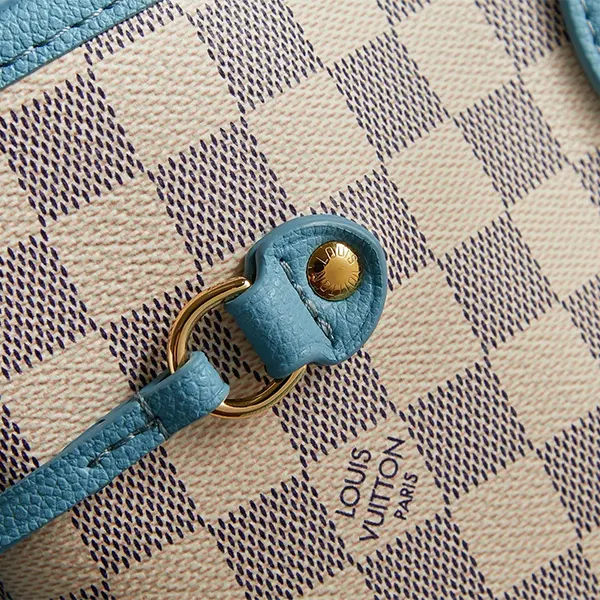 ダミエ×爽やかブルー【ルイヴィトン スーパーコピー】ネヴァーフルバッグ MM N40946