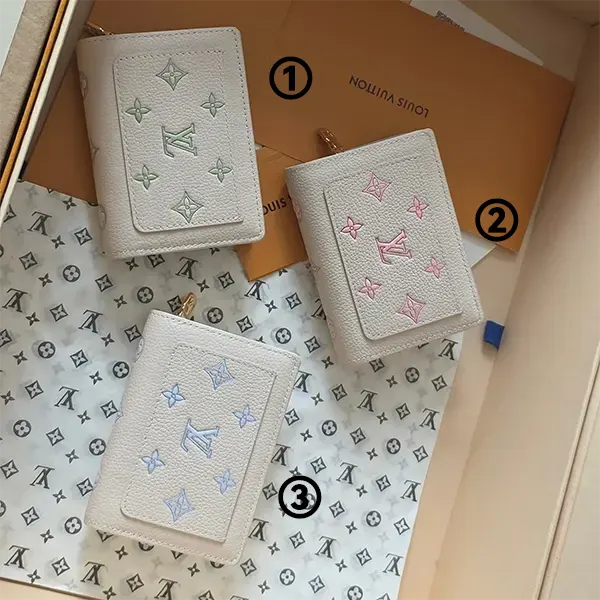 淡いカラーが可愛い【ルイヴィトン】ポルトフォイユ・クレア スーパーコピー M28275