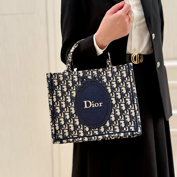 【上品】ディオール Book Tote ストラップ付きバッグ スモール M1404OEMX_M928