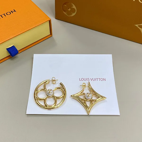 【フェミニン♪】ルイヴィトン★ピアス・LV パーリー フラワー M03870