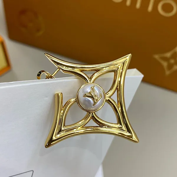 【フェミニン♪】ルイヴィトン★ピアス・LV パーリー フラワー M03870