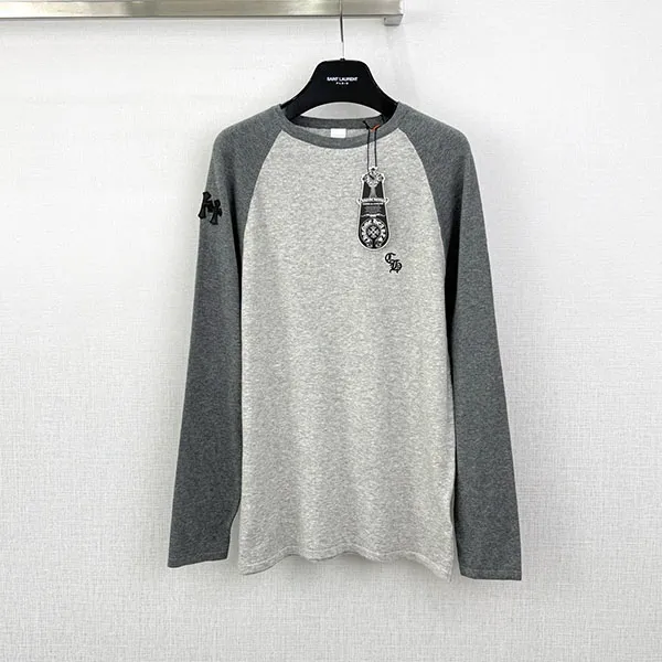 クロムハーツ◆シルク混 クロスパッチ ロンT スーパーコピー