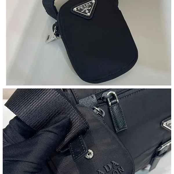 【プラダ】三角ロゴ Re-Nylon ポーチ付き ショルダーバッグ スーパーコピー 1BD994_RV44_F0038