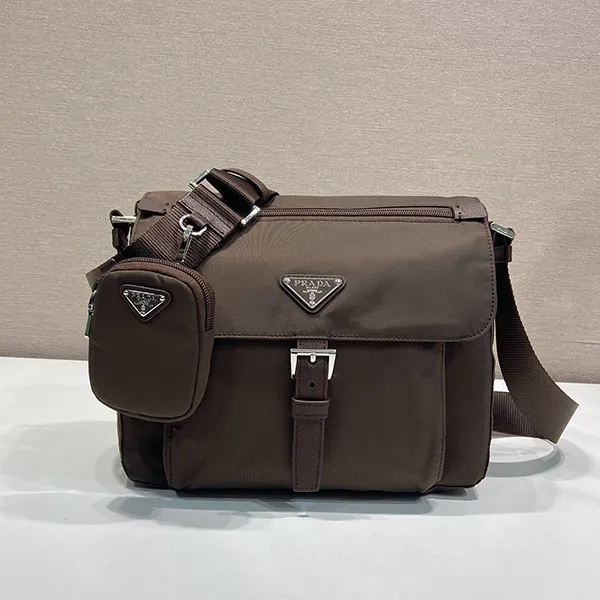 【プラダ】三角ロゴ Re-Nylon ポーチ付き ショルダーバッグ スーパーコピー 1BD994_RV44_F0038